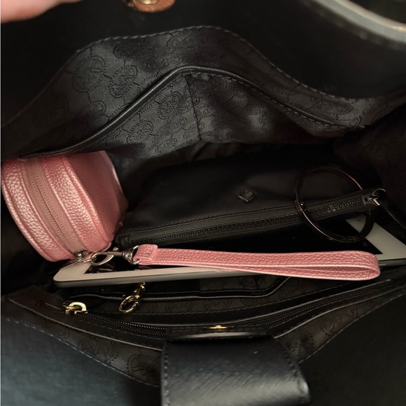 SALE! Michael Kors Hamilton Large Satchel 30S2GHMT3L Black Saffiano Finish - Picture 11 of 11